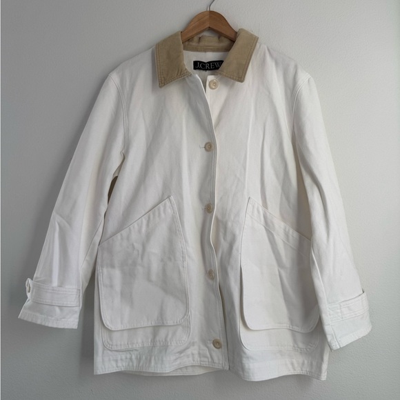 NWT J Crew Barn Jacket In Canvas Size M - Picture 2 of 11